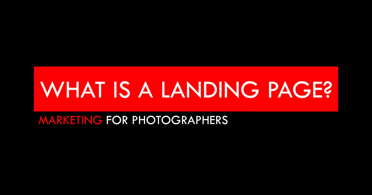 Landing Pages for Photographers